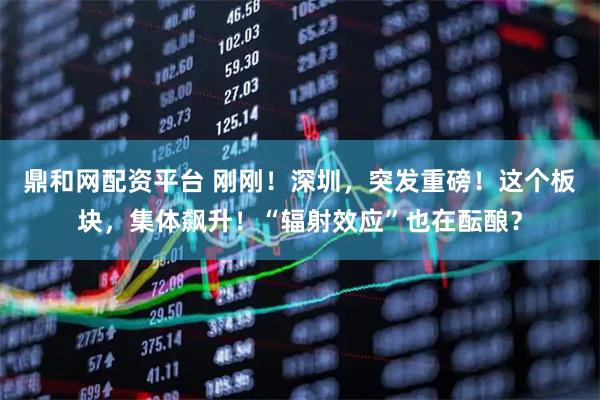 鼎和网配资平台 刚刚！深圳，突发重磅！这个板块，集体飙升！“辐射效应”也在酝酿？